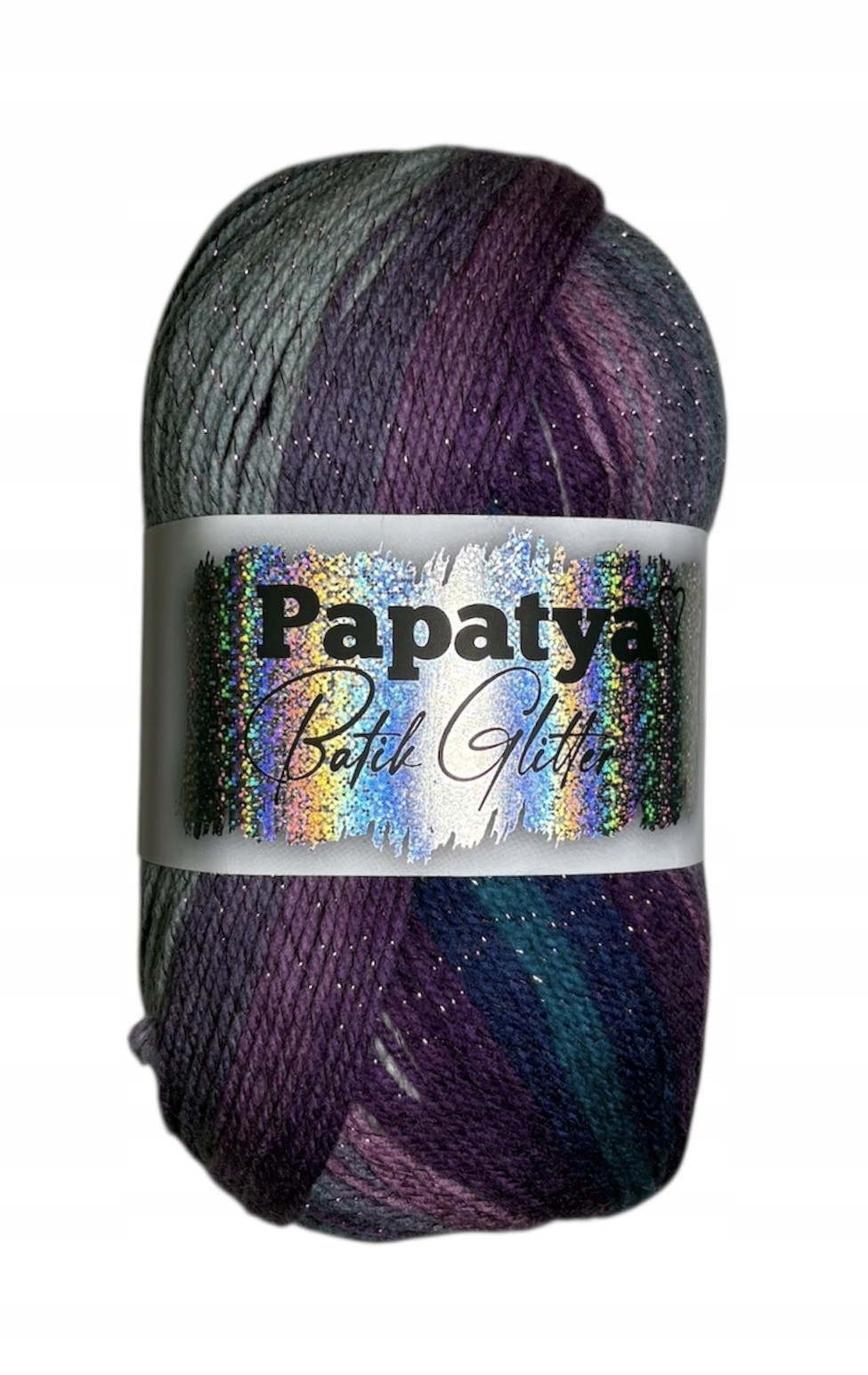 WŁÓCZKA PAPATYA BATIK GLITTER METALIZOWANA kol. 02