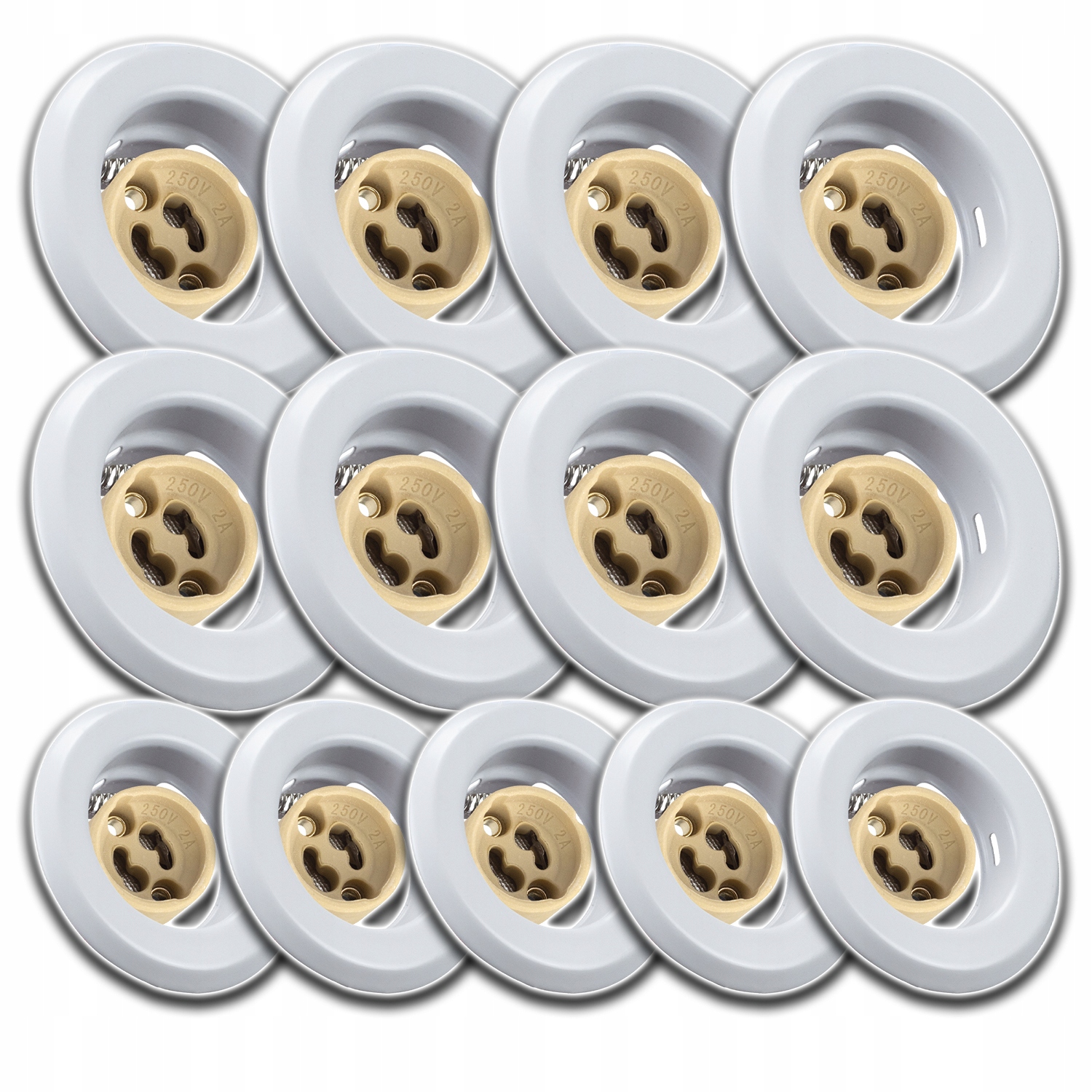 13x Kulaté Stropní Svítidlo Pod Omítku Zásuvka Konektor Pro Žárovku GU10