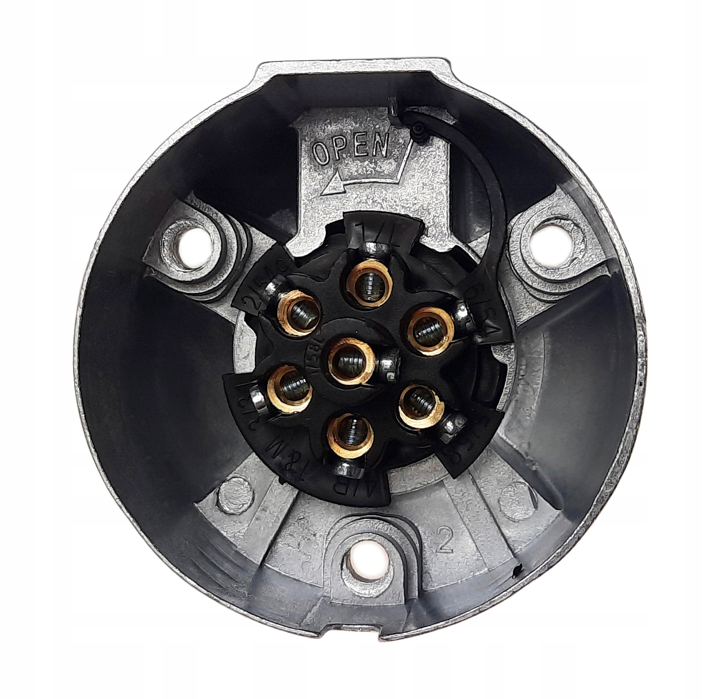 Gniazdo przyczepy 12V 7 PIN aluminium Marka Metalstyl