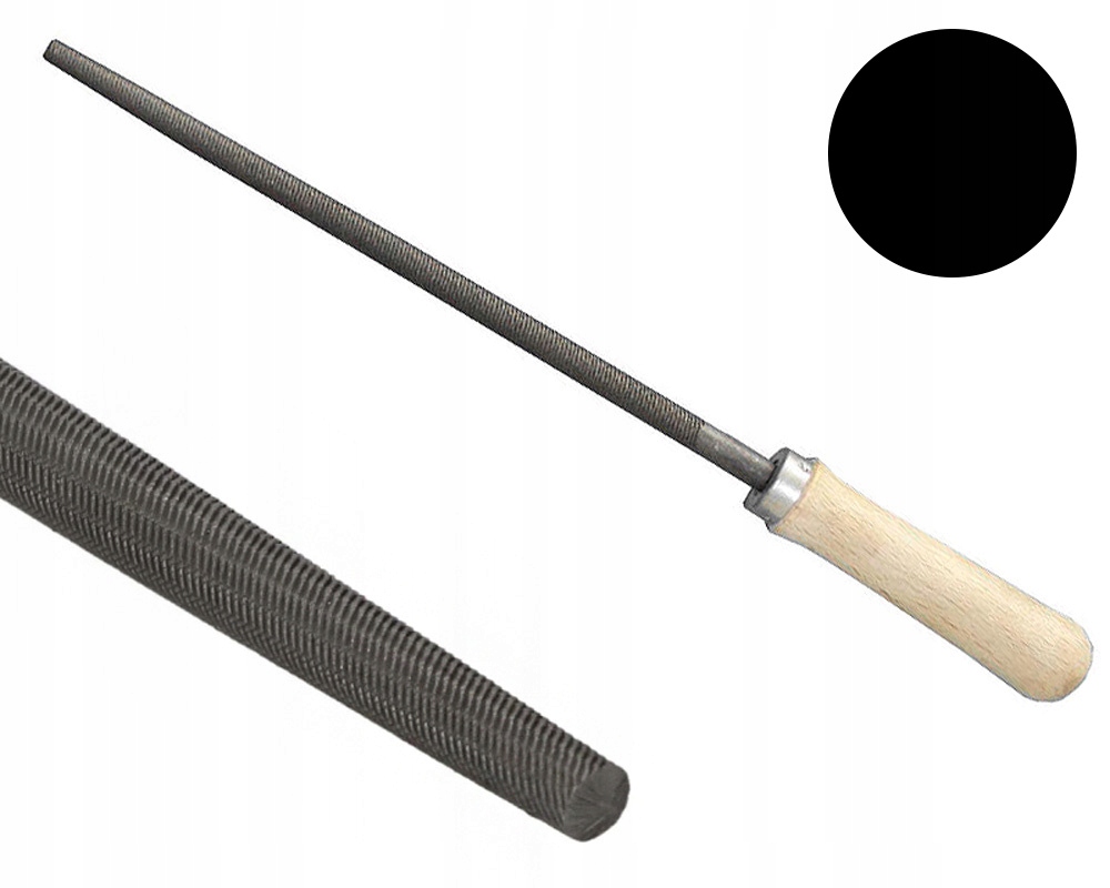 Pilnik Do Metalu Okrągły 200/3 RPSb Drobny Gładzik