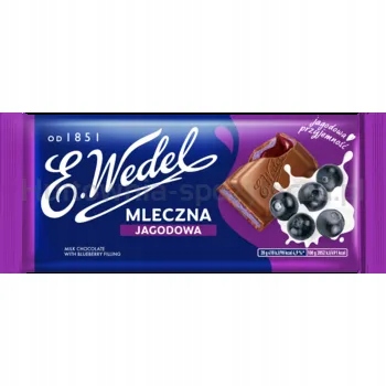 Levně E.Wedel Čokoláda borůvková 100 g