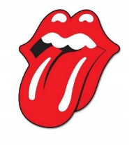 NAKLEJKA JĘZYK ROLLING STONES 4 x 3.5 CM 6 SZTUK