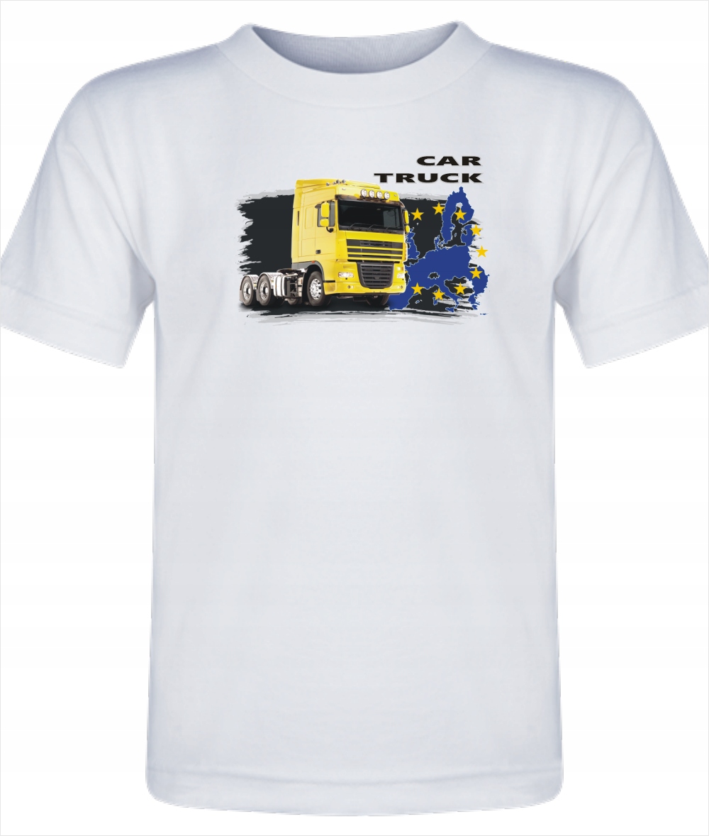 T-Shirt z nadrukiem truck 1, rozmiar L Marka Inny