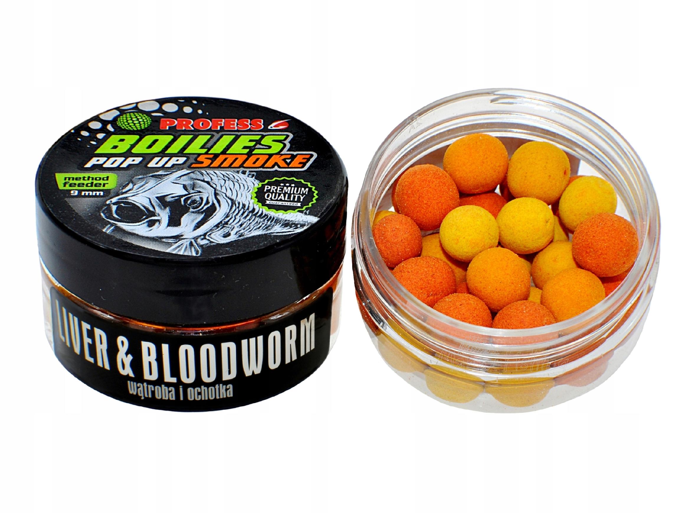 Profess Kulki Pop Up Smoke Fluo Wątroba Ochotka 9mm Ean: 5904044001878