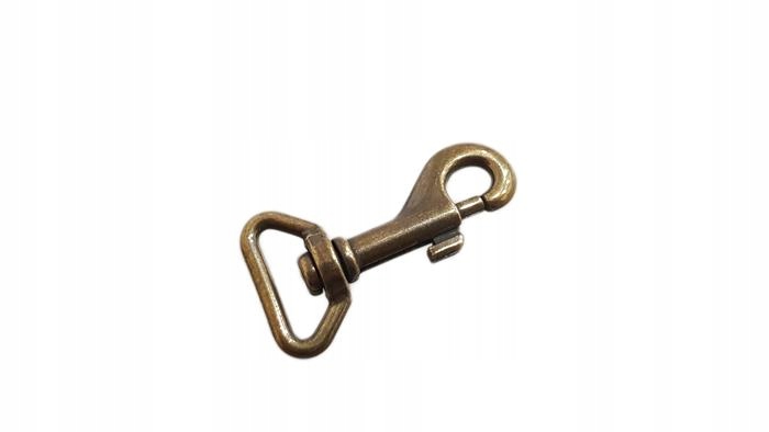 Karabinek 25x64mm karabińczyk Nierdzewny st.złoto