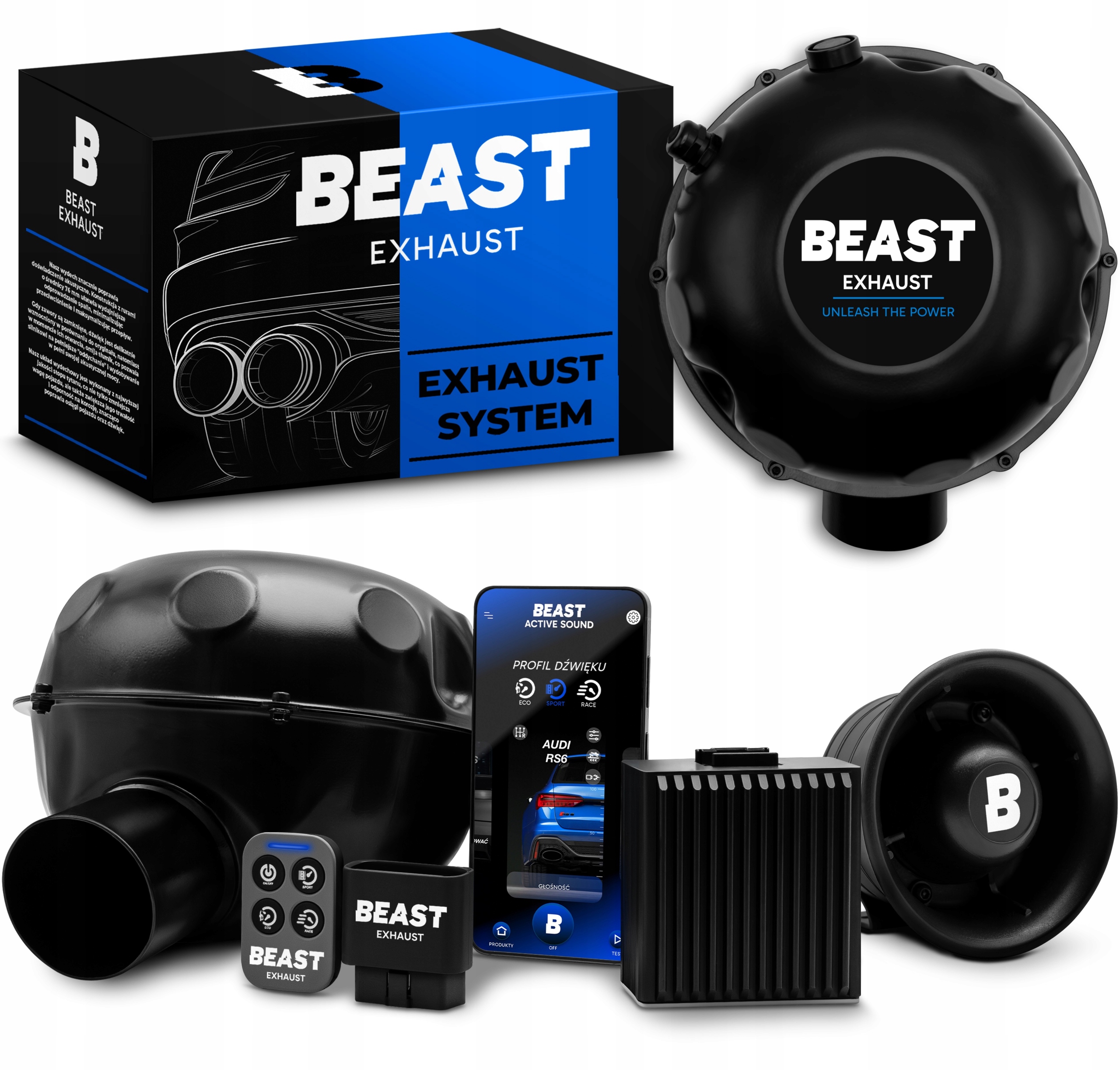 Aktivní výfukový systém Beast Sound Booster vysokotónový reproduktor