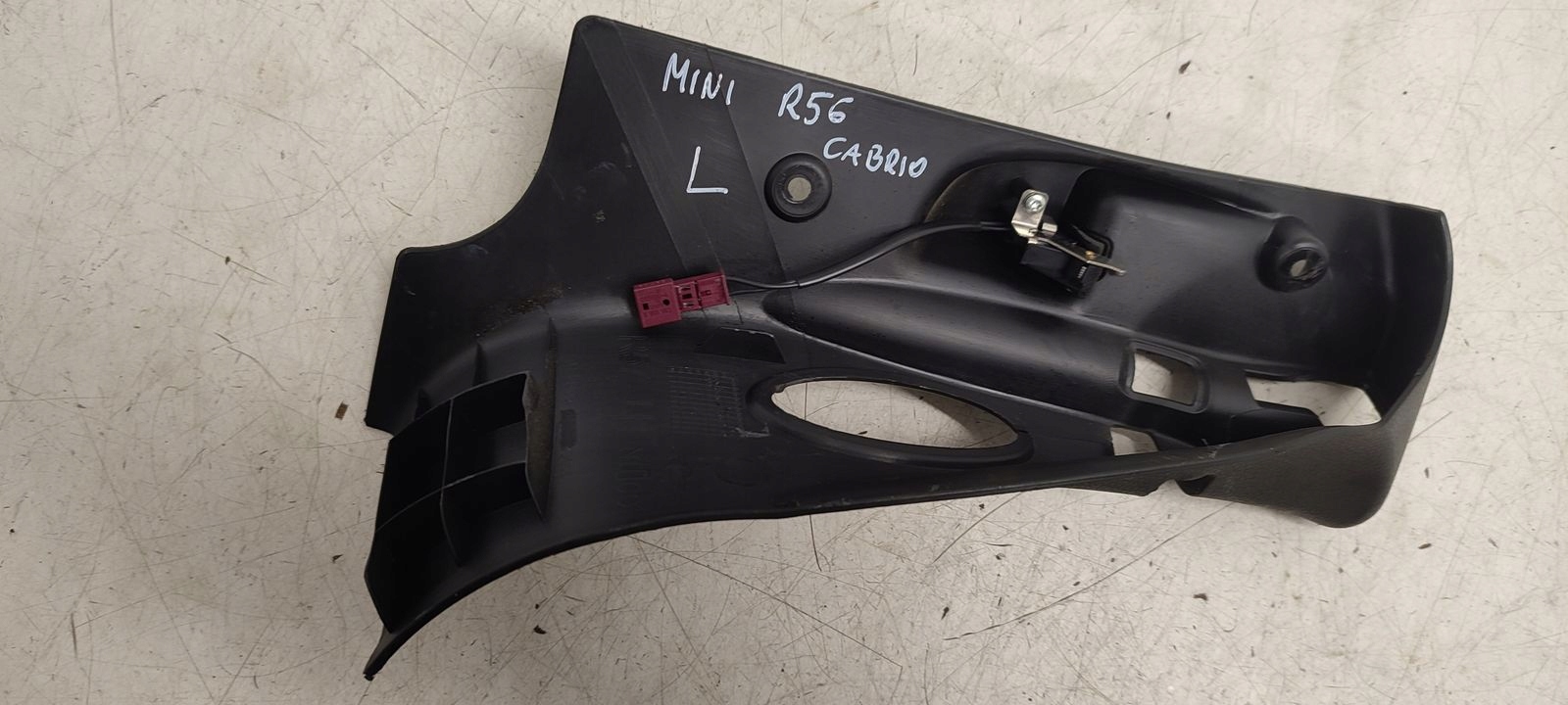 bracket holder rolety polki boot Mini R56 R57 Cabrio One 1,6