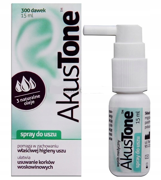 

Akustone Spray Do Uszu Przeciw Zatykaniu higiena