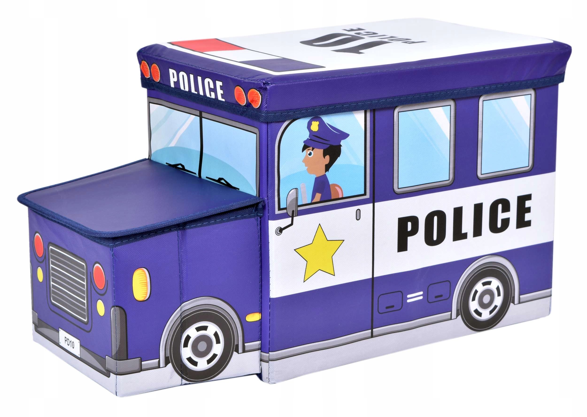 

Pojemnik Na Zabawki Auto Policja Skrzynia Kufer