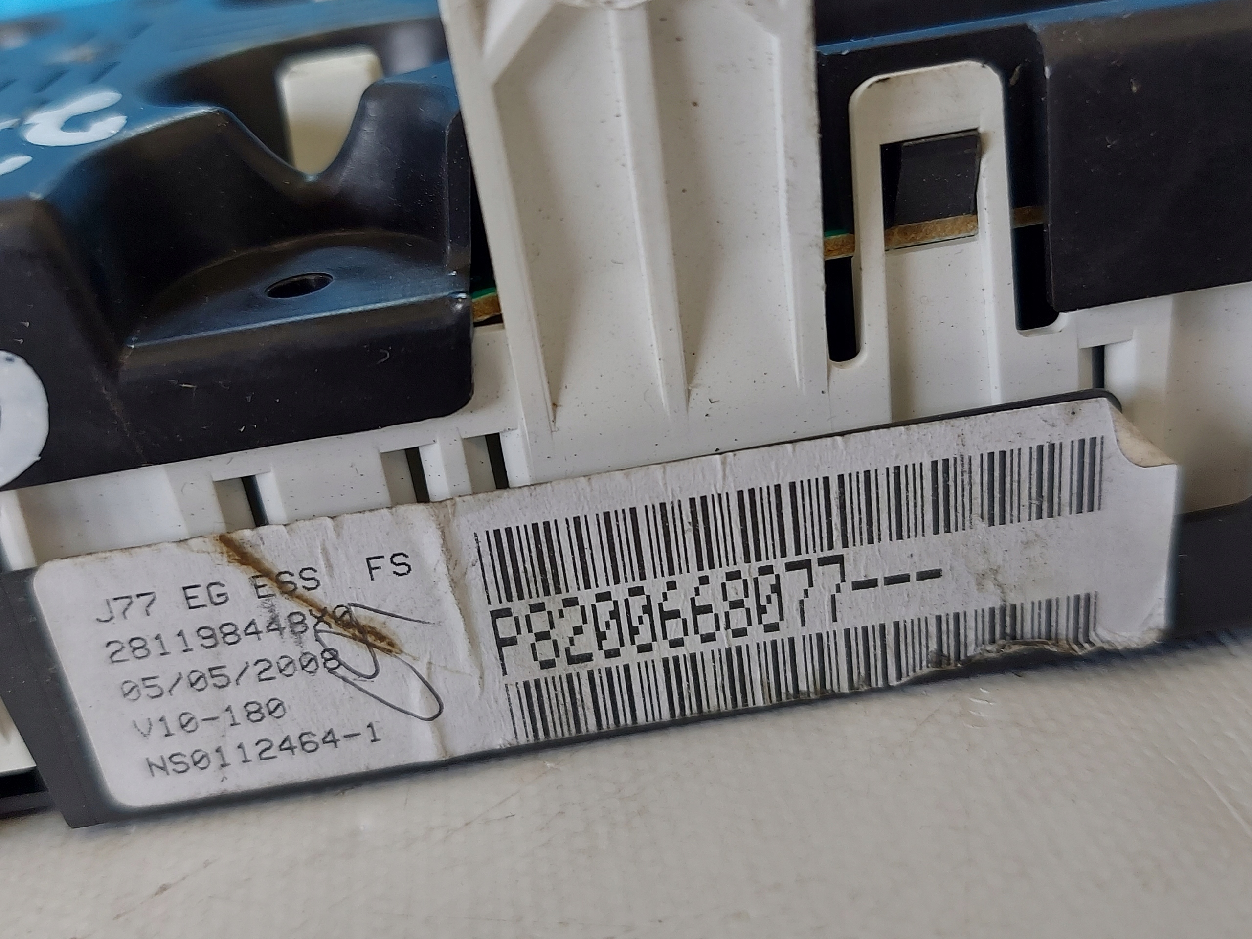 dials clock MODUS 1.2 TCE P8200668077