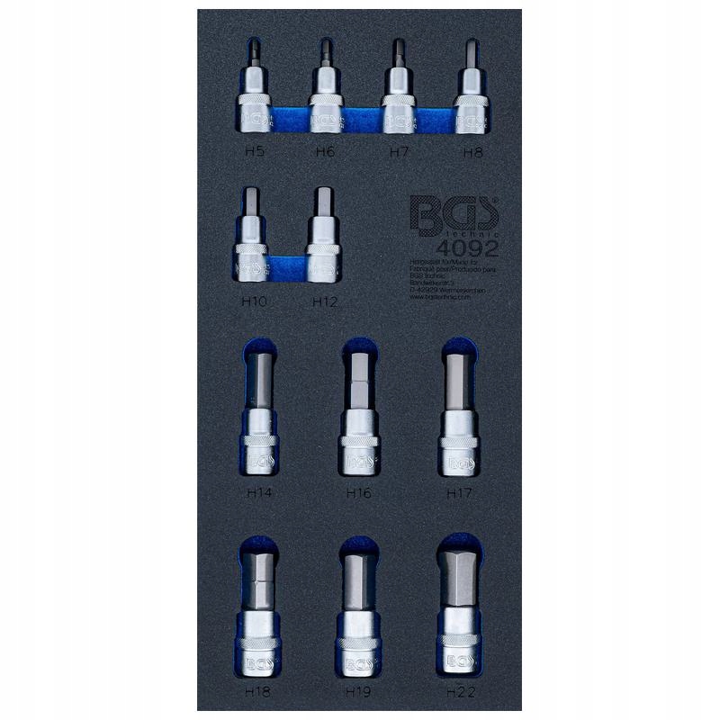 Vložka do zásuvky 1/3 sada nástavců na bity šestihranná zásuvka 12 ks