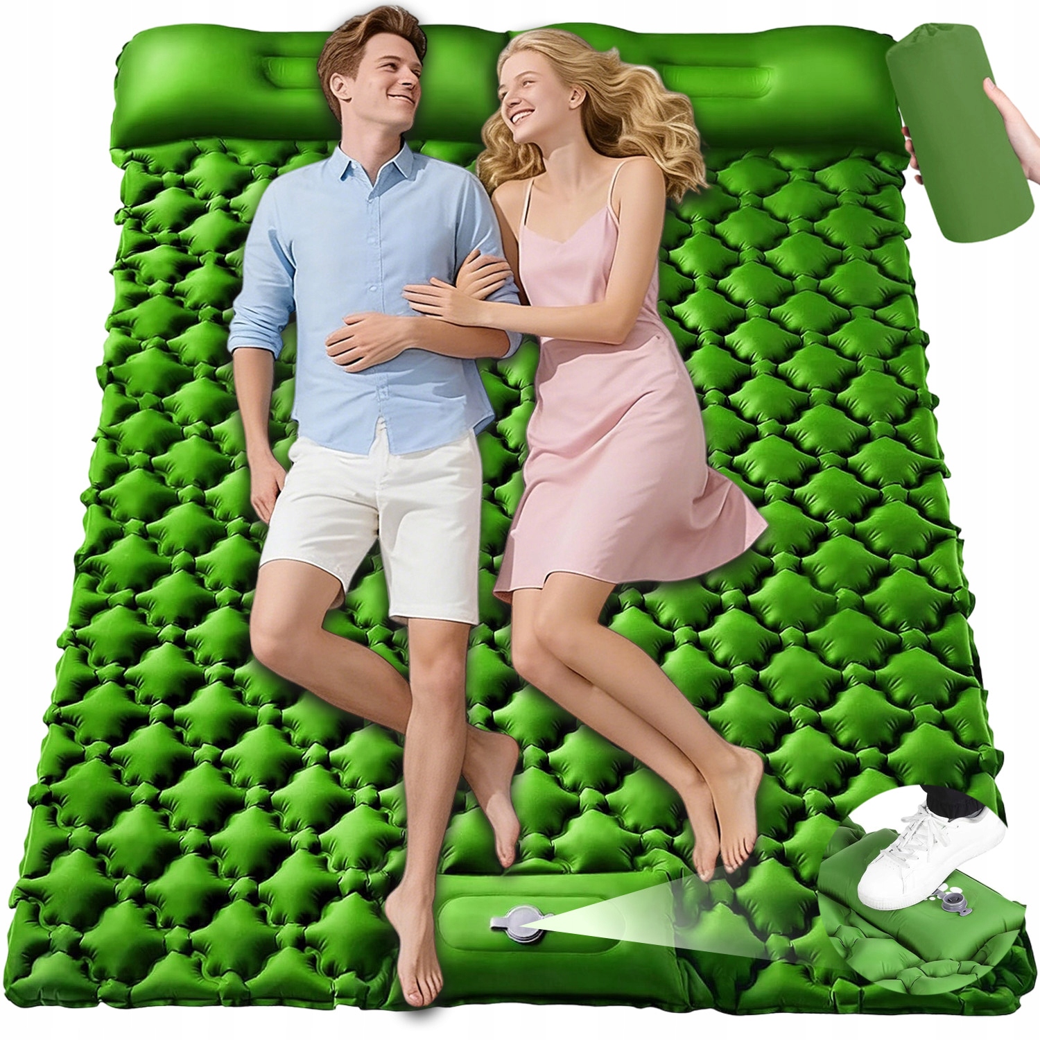 Matrace Ultralehká Vestavěná Pumpa S Rolovací Podložkou