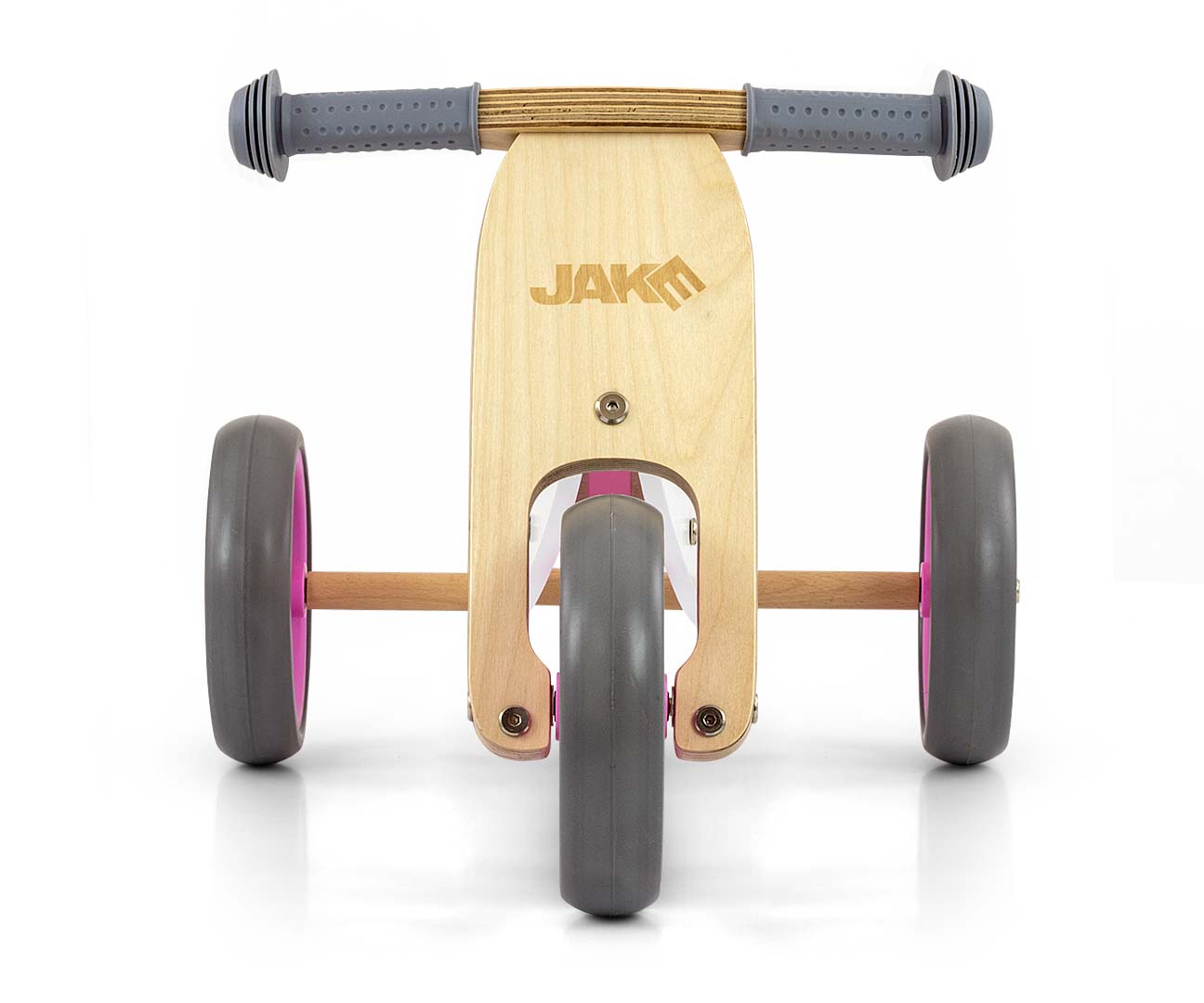 Milly Mally Pojazd dla dzieci Jake Classic różowy trójkołowy biegowy 2w1