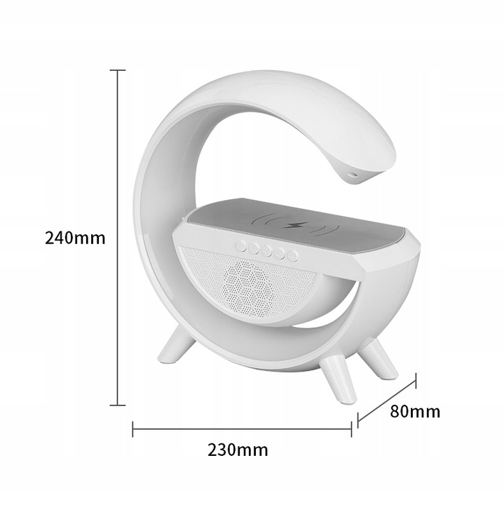 Lampka LED Ładowarka QI Głośnik RGB RADIO Rodzaj gwintu zintegrowane źródło LED