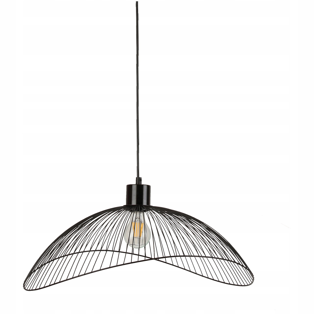 

Lampa Wisząca Nunez Czarna Druciana 50CM Italux