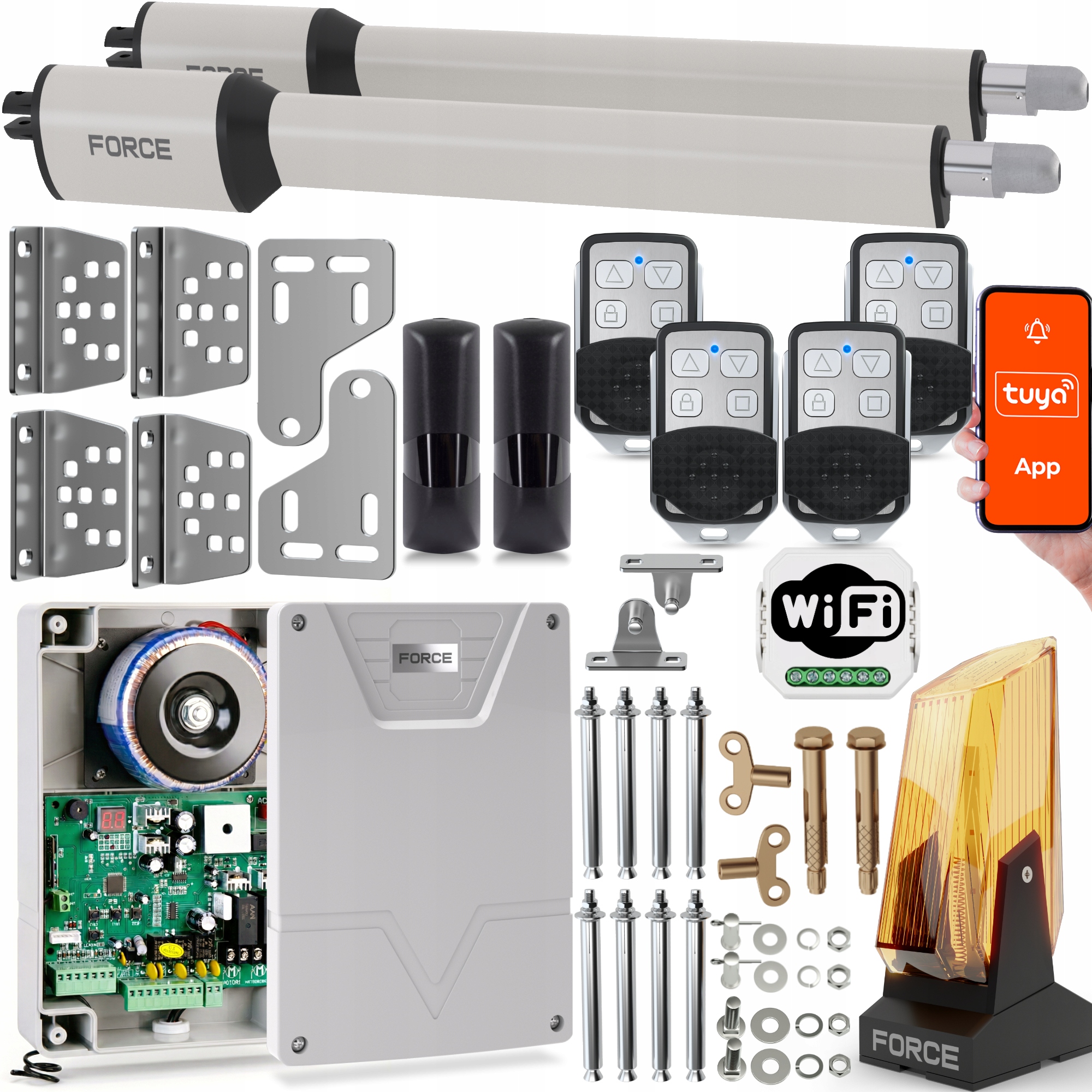 Zestaw Do Bramy Skrzydłowej Force SW300 Ls Wyłączniki Krańcowe 2x3m 600kg