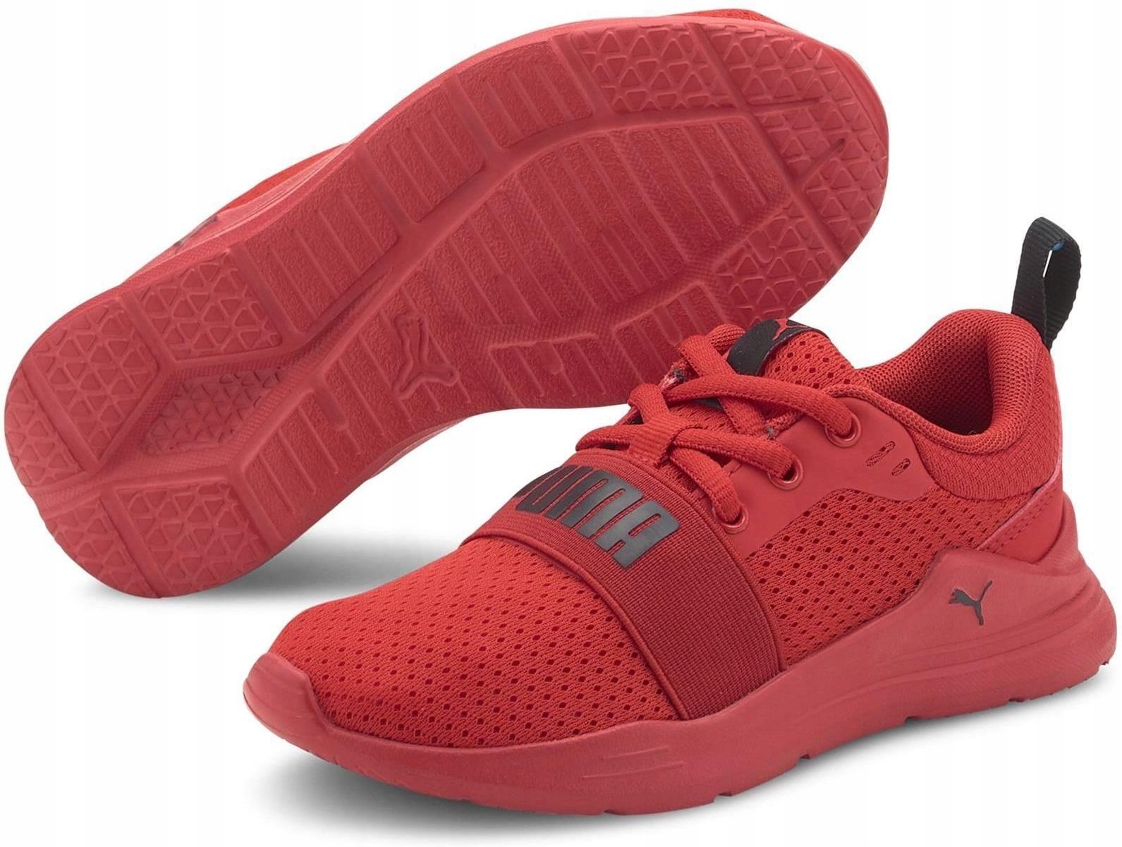 Buty dziecięce sportowe Puma Wired Run 37421605 czerwone lekkie 28.5