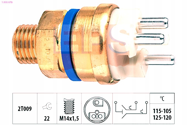 EPS WŁĄCZNIK WENTYLATORA CHŁODNICY DB Producent części EPS