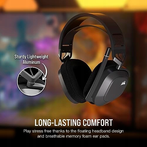 CORSAIR HS80 MAX BEZPRZEWODOWE SŁUCHAWKI GAMINGOWE Z BLUETOOTH DOLBY ATMOS — miniatura 4