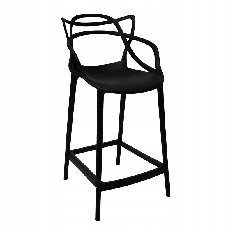 Hoker Plastikowy Nowoczesny Do Wyspy Jadalni Salonu loft czarny Kod producenta 1x769