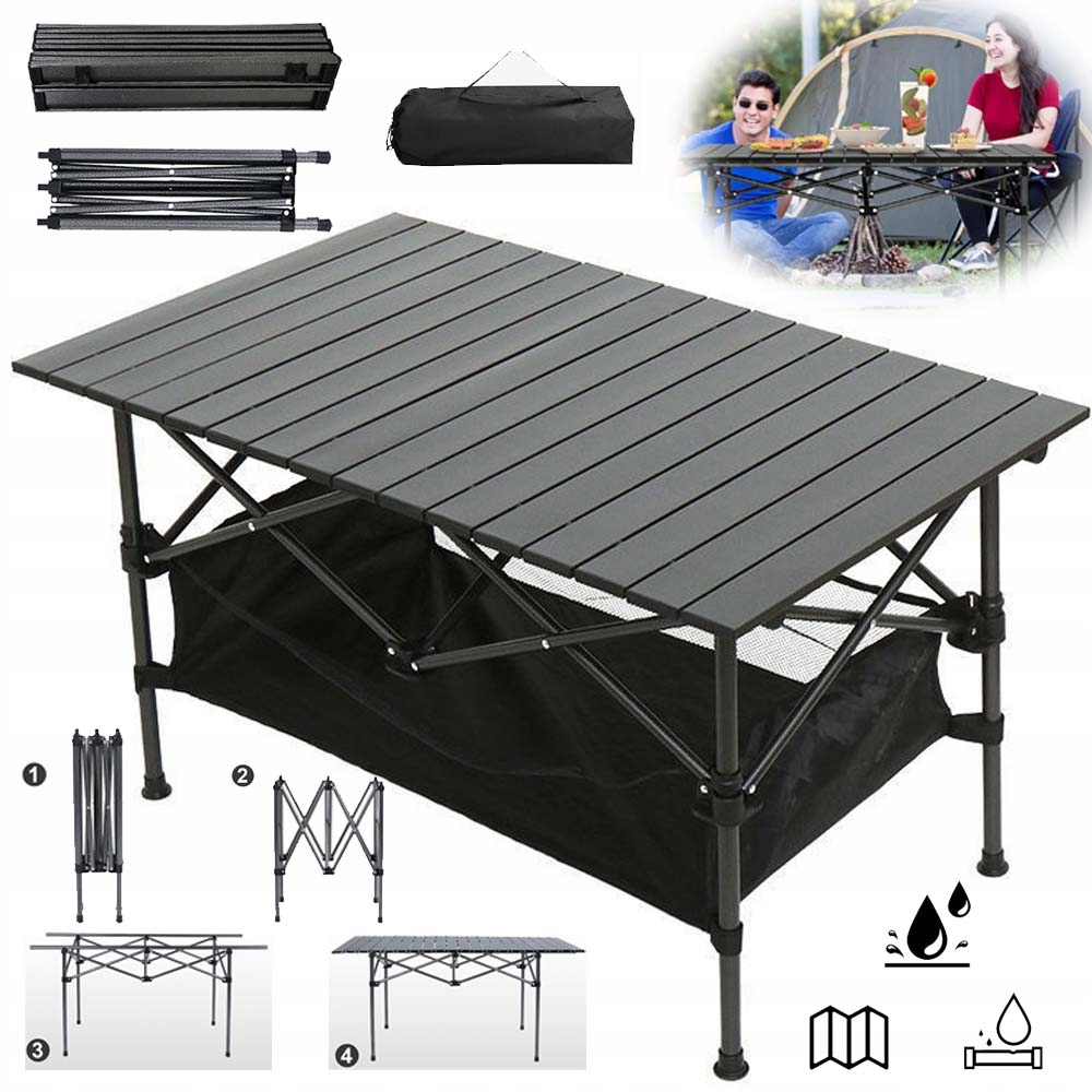 Turistický Skládací Stůl 96X55X48 CM Kempingový Stůl Přenosný