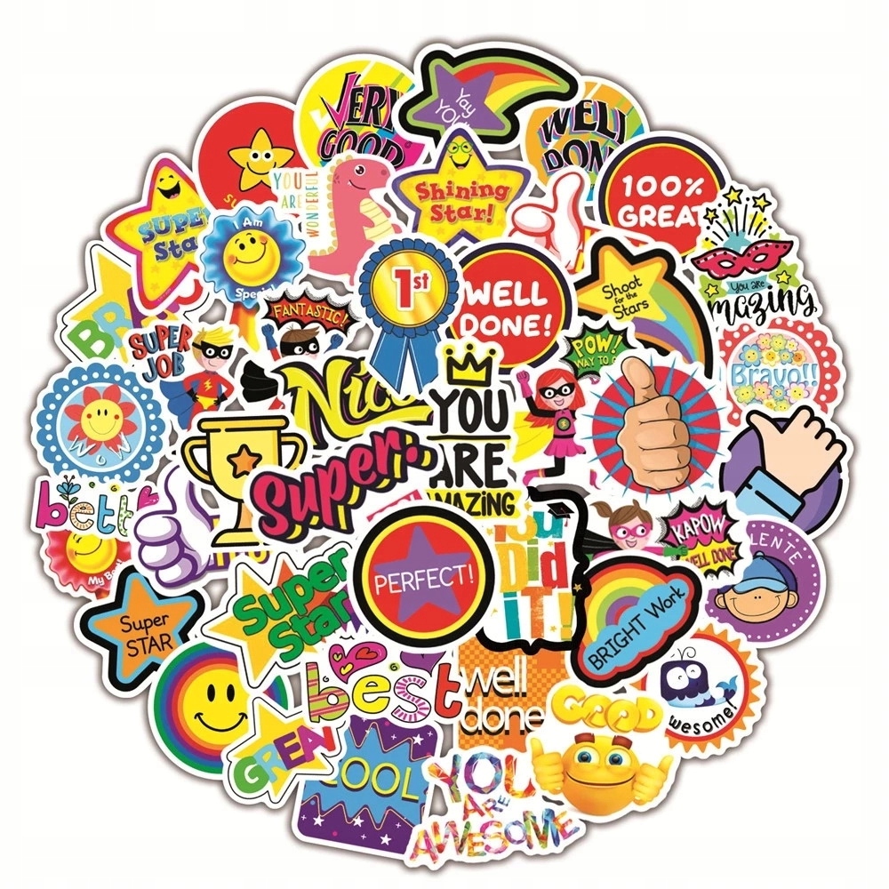 

Sticker Bomb Naklejki Na Telefon MIX Super 50szt