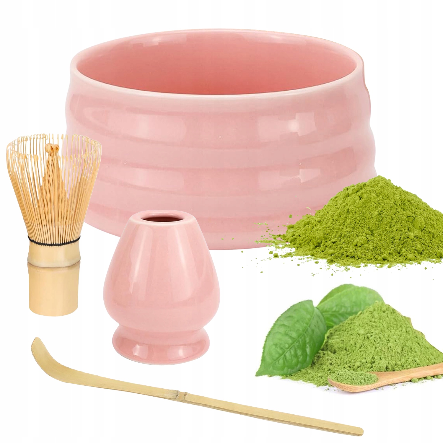 Levně Kompletní Sada Matcha S Keramickou Mísou A Stabilním Podstavcem