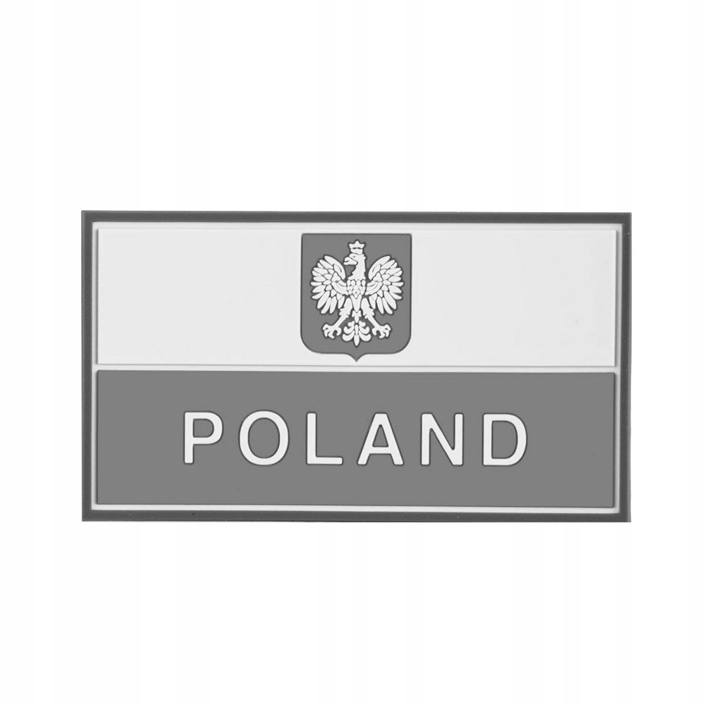 Helikon Naszywka Pvc Flaga Polska z godłem Szary