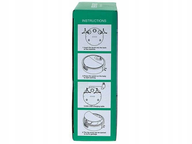 ODKURZACZ DLA DZIECI BATERIE ROBOT SAMOJEZD CZARNY Bohater brak