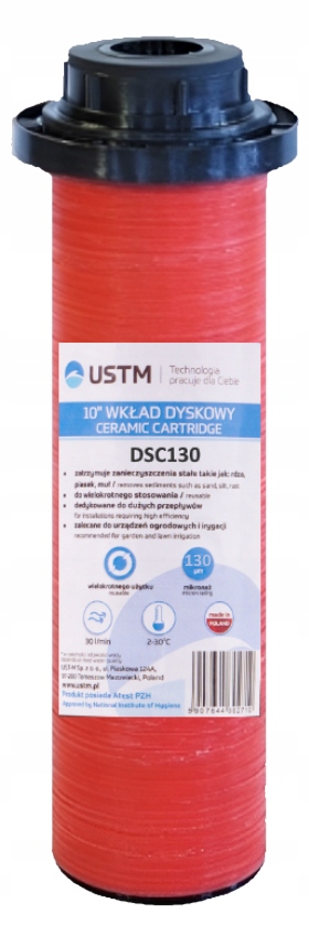 Disková filtrační vložka DSC130 Ustm pro úpravu vody