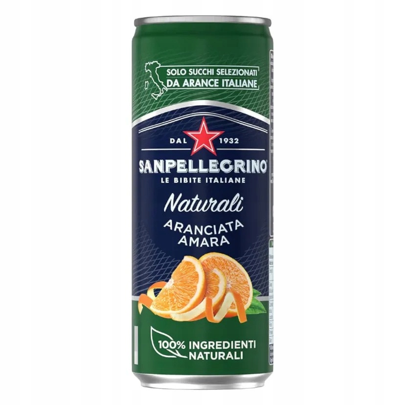 Levně 17 x Sycený nápoj San Pellegrino Aranciata Amara 330 ml