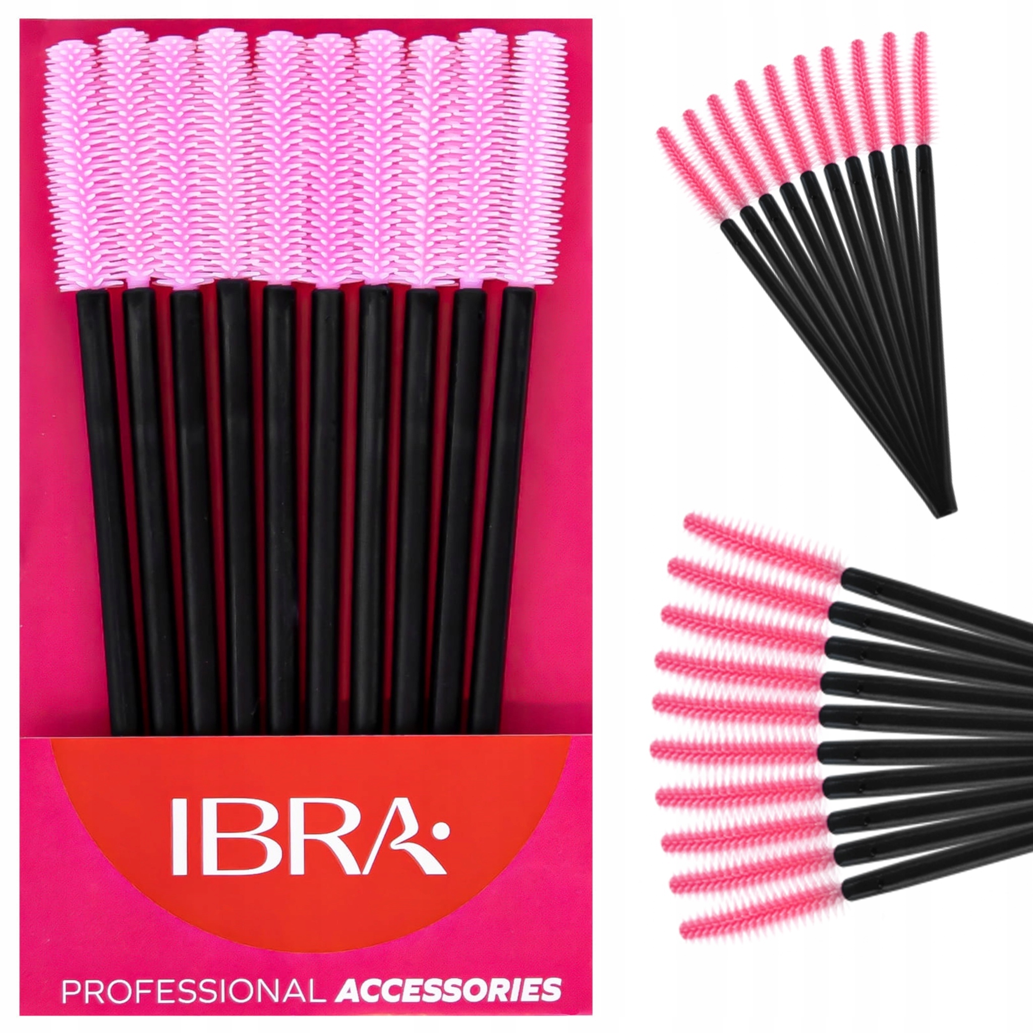 SZCZOTECZKI DO RZĘS SILIKONOWE IBRA (10 szt)