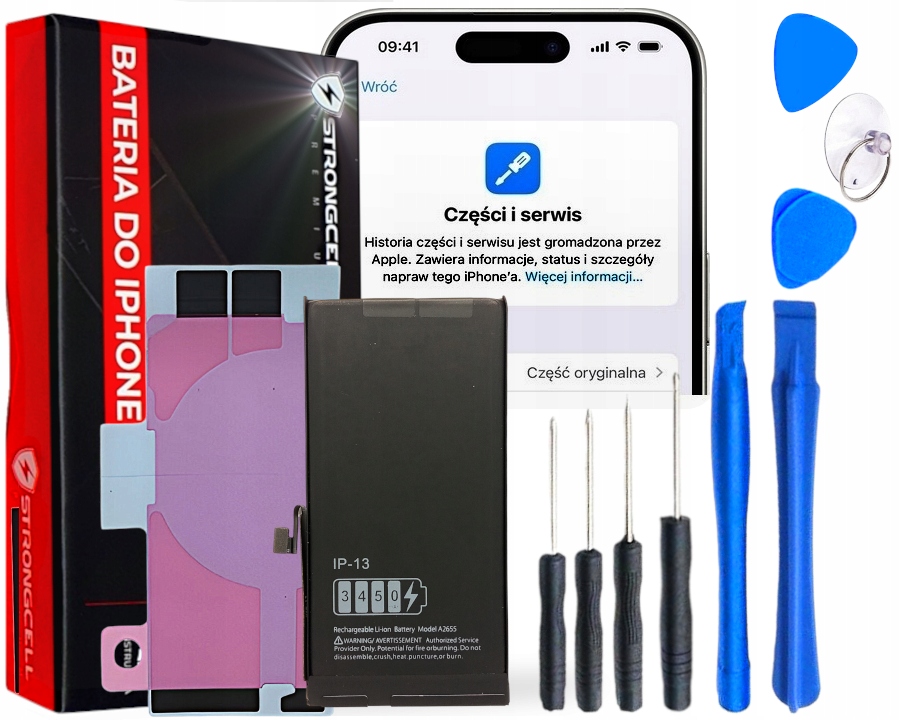 Bateria Diagnosable iPhone 13 Większa Pojemność Strongcell Bez Komunikatu