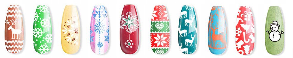 BLASZKA DO STEMPLI PAZNOKCI PŁYTKA ŚWIĄTECZNA GWIAZDKI CHOINKA STZ-M09 Rodzaj Stempelki