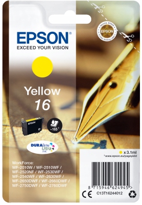 Epson Jedno balenie Žltá 16 DURABrite Ultra Ink