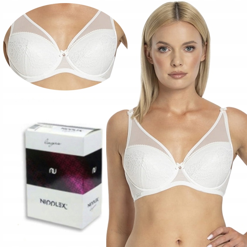 Push-up podprsenka Casilda mléčná 65E Nipplex