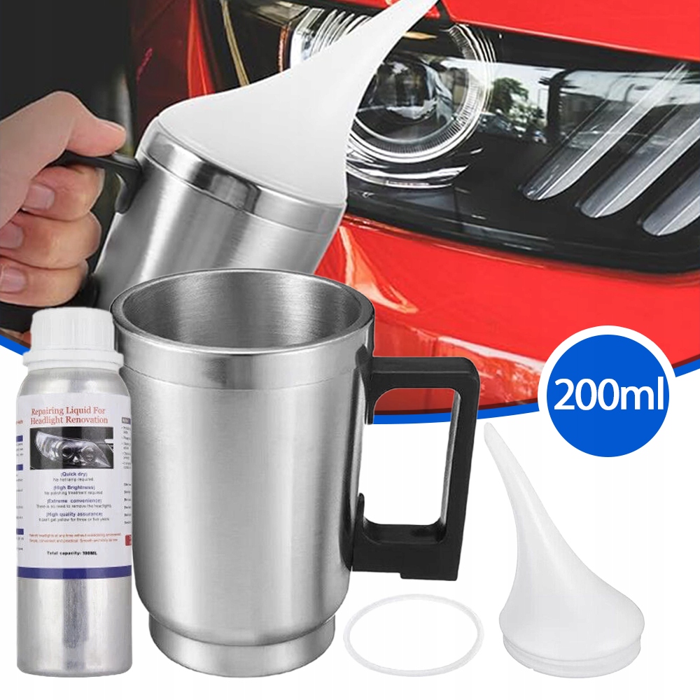 Sada Pro Regeneraci Opravy Reflektorů Lamp Konvice Tekutina 200g