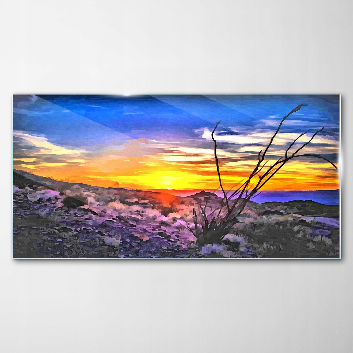 Obraz na skle Dekor Akvarely Abstrakcia 100x50