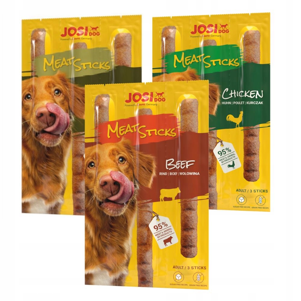 Josera Josidog Meat Stick MIX Chutí pamlsky pro psa 20x33g (60x11g)