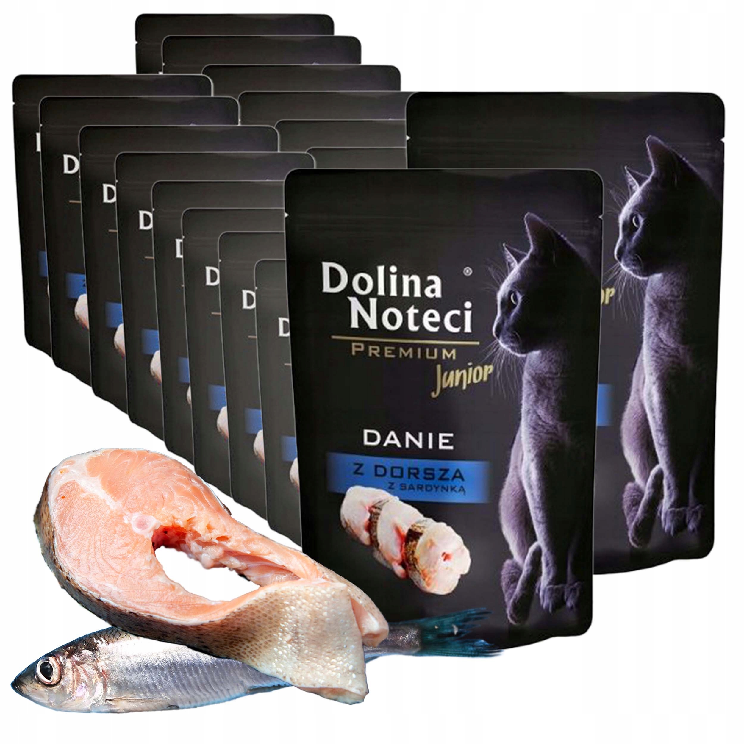 Levně Dolina Noteci Premium krmivo pro koťata a kočky Junior Příčesek Bez Obilovin 20 x 85 g