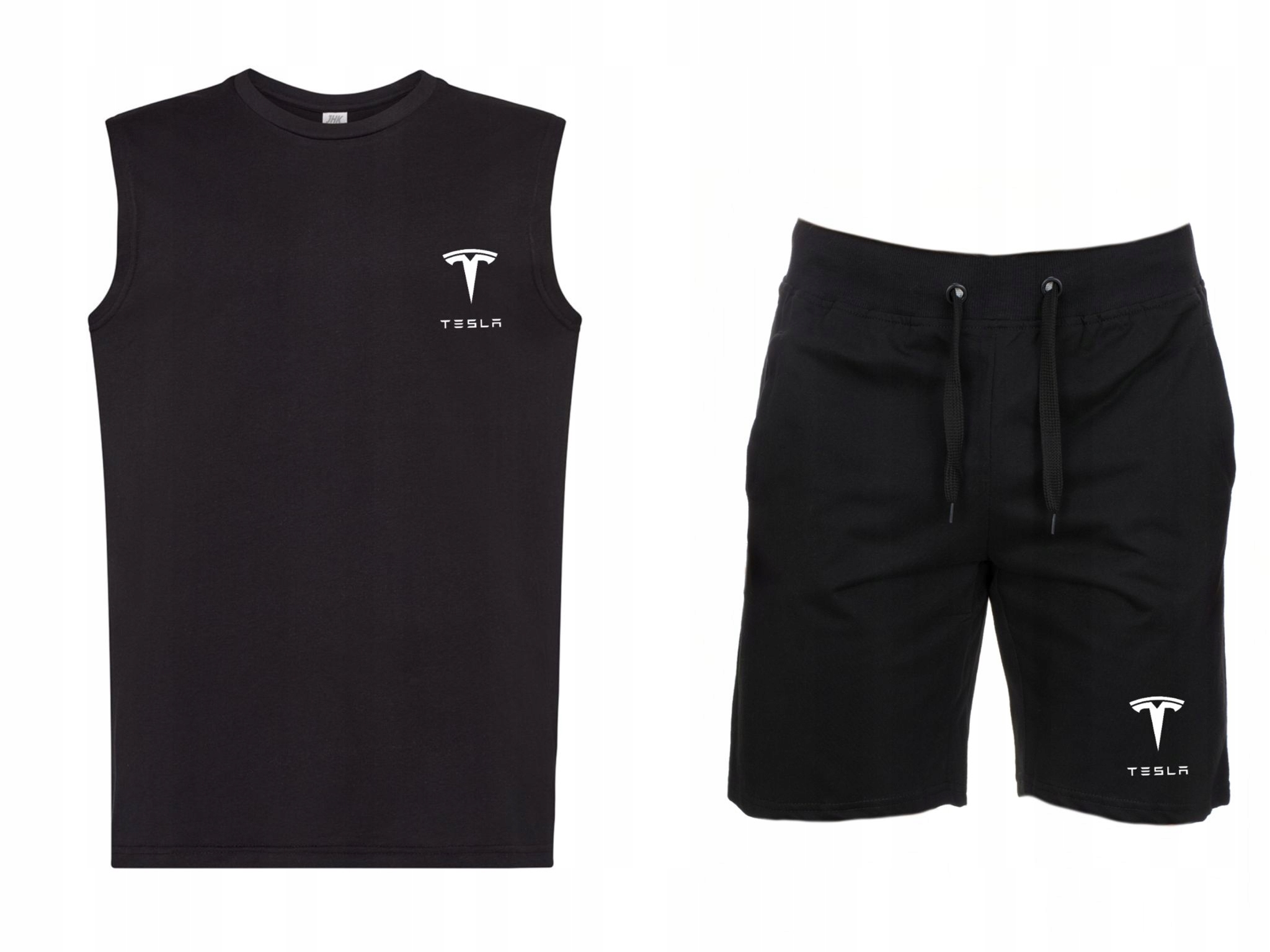 Sada: Tričko Tričko Krátké Kraťasy Tesla Pánské XXL