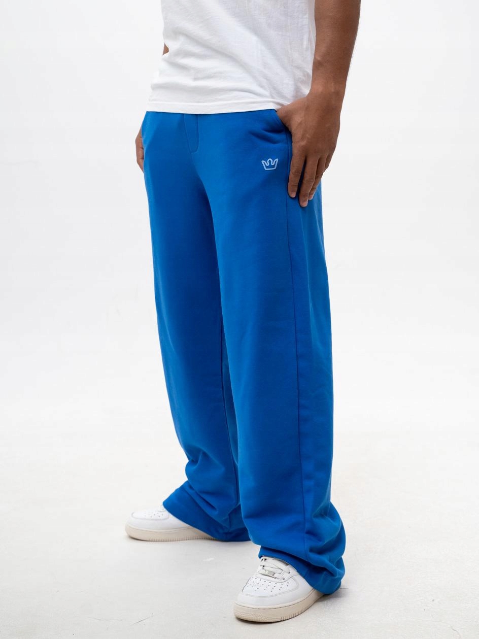 Široké Tepláky Baggy Pánské Tmavě modré Jigga Diagonal XL