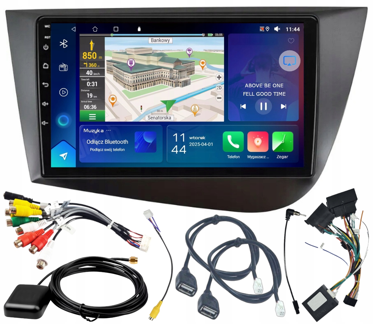 Automobilové Rádio Gps Seat Leon 2004-2012 Wifi Carplay Bt Usb 2GB 64GB