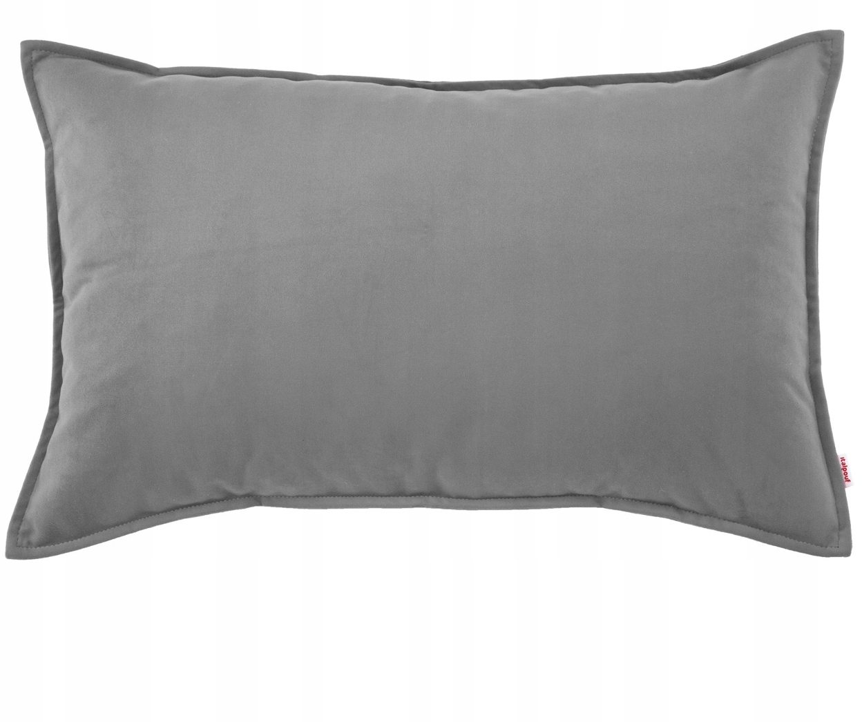 Plyšová dekoratívna poduška svetlosivá 45x140