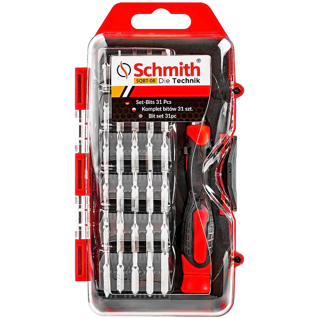ZESTAW BITÓW SCHMITH BITY WKRĘTAKI UCHWYT 31x