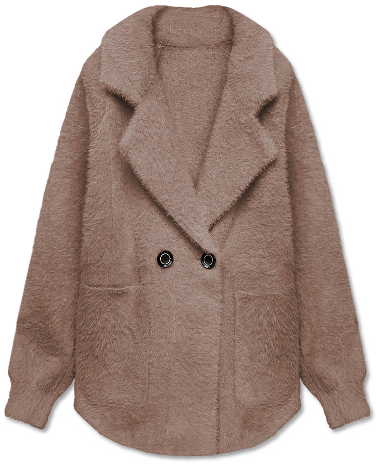 Přehoz Kabátek Alpaka CJ65 Světle Béžová Univerzální Velikost