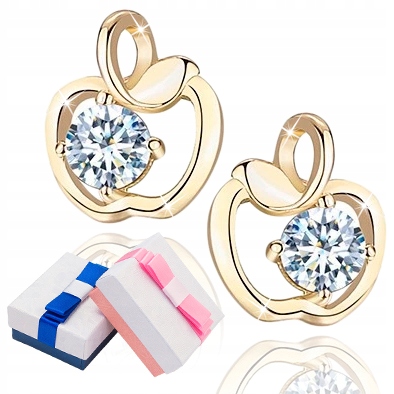 

Srebrne Kolczyki 925 Dla Dziewczynki Jabłuszka