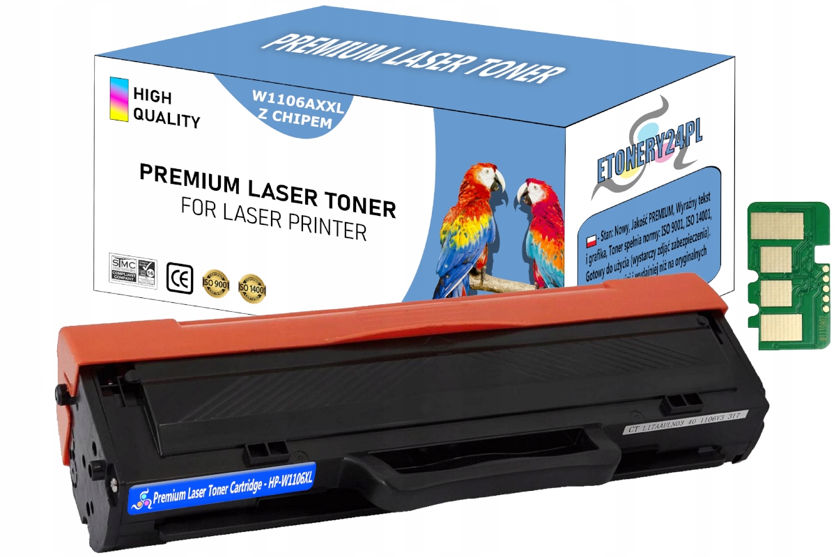 

Toner Z Chipem Hp 107w 135w W1106A XXL 5000 Str