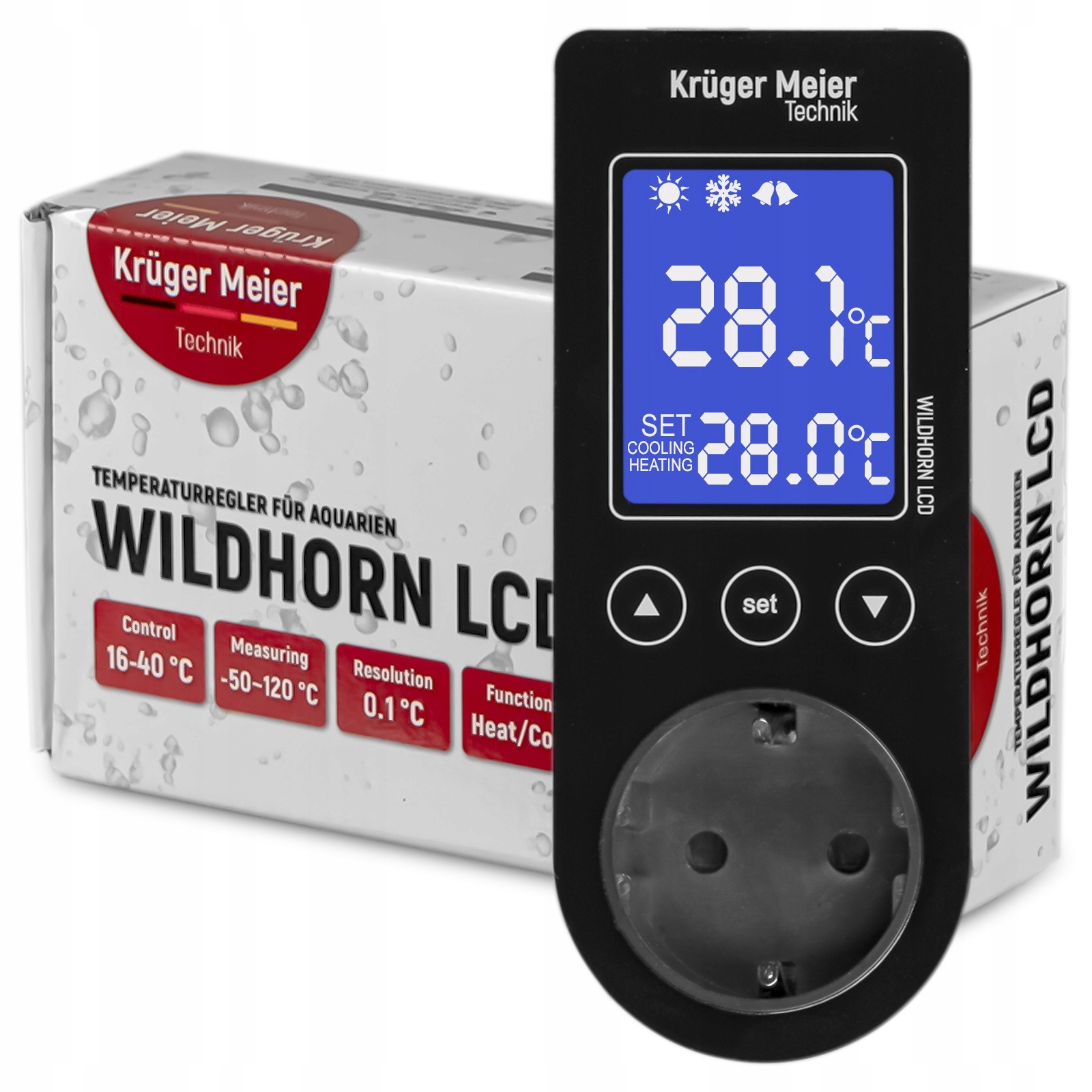 Levně Kruger Meier Wildhorn LCD termostat
