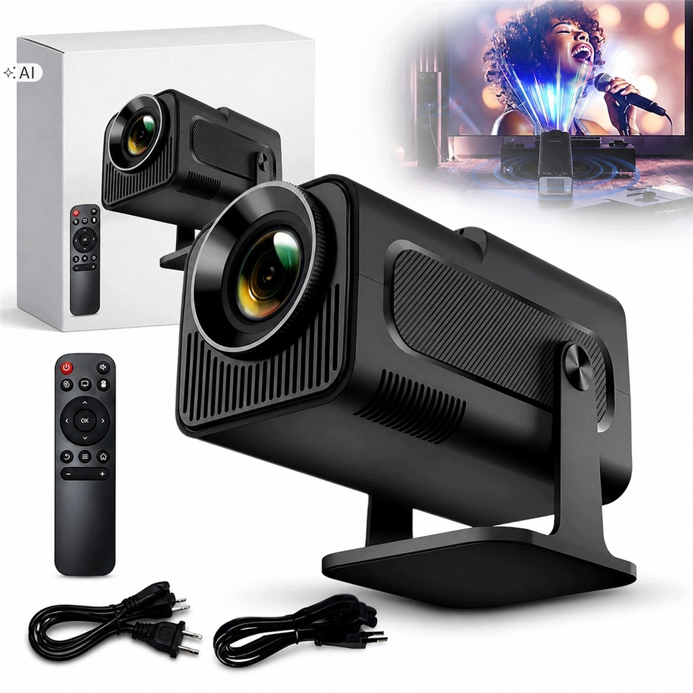 Projektor Android Tv Wifi Full Hd Přenosný Smart Reproduktor